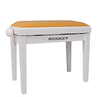 ROCKDALE RHAPSODY 131 SV WHITE HONEY банкетка, цвет корпуса белый матовый, цвет сиденья медовый