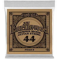 ERNIE BALL 1844 одиночная струна для акустической гитары Earthwood Phosphor Bronze, калибр .044