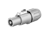 ROXTONE RAC3FCO Grey/black ring Разъем кабельный типа powercon (Out), 3-контактный; контакты: посеребренная латунь, "female"; цвет: серый с черным кольцом