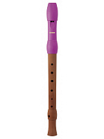 HOHNER B95831 Блокфлейта сопрано, немецкая система, 3 части, дерево/пластик, розовый