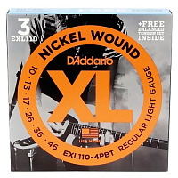 D'ADDARIO EXL110-4BT Струны для электрогитары EXL110 - 3 комплекта