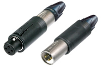 Neutrik NC3FM-C Разъем XLR кабельный, 3 контакта, универсальный - гнездо-штекер