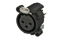 Neutrik NC3FAV1 панельный разъем XLR female, вертикальная установка на ПП