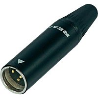 Neutrik RT3MC-B кабельный разъем mini  XLR male 3 контакта