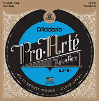 D'ADDARIO EJ48 струны  для классической гитары, Gold, Hard Tension