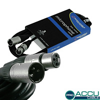 American Dj AC-PRO-XMXF/3 кабель микрофонный XLR-мама - XLR-папа, 3 метра