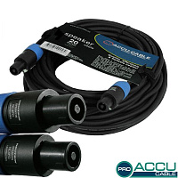 American Dj AC-PRO-SP2-2,5/20  Кабель акустический SPEAKON - SPEAKON, длина 20м, цвет черный