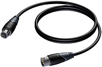Procab CLD955/3 Кабель DMX-AES 110 Oм XLR 5 pin, папа - мама, длина 3 метра