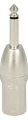 ROXTONE RA2XMJM Переходник 3P XLR Male  6.3 mono Jack Male, металлический