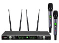 VOLTA US-102 (600-636 МГц) Микрофонная 100-канальная радиосистема UHF диапазона с двумя ручными динамическими микрофонами