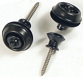 DUNLOP SLS1033BK Dual Design стреплоки (крепления для ремня), пара, цвет чёрный