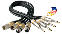 Rockcable RCL30383 D6 M  Кабель XLR(M)-джек 1/4, 3 метра.