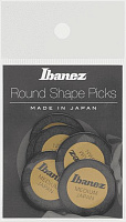 IBANEZ ROUND SHAPE PPA1M-BK комплект медиаторов, 6 штук, толщина 0.8 мм