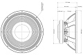 EighteenSound 15LW2400/8  15" НЧ-динамик, 8 Ом, 1200 Вт AES, 97dB, 40-2200 Гц