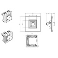 POWERSOFT WMP LEVEL SQUARE WHITE настенный контроллер для удаленного управления усилителями, цвет белый