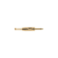 Proel S350 разъём 1/4" TRS моно, эргономичный дизайн, позолоченные контакты и корпус, пружина диаметром 7.3 мм