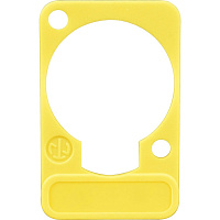 Neutrik DSS-YELLOW желтая подложка под панельные разъемы XLR D-типа, для нанесения маркировки