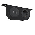 Kondator 935-SF02B Крепление для установки 2 розеток серии Powerdot MINI под столешницей или сидением кресла. Совместимые модели: 935-PM50, 935-PM51. Размеры (ШxГxВ) 180х35,5х72,9 мм. Материал металл. Цвет черный
