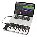 SAMSON Graphite M25 Mini  USB MIDI-клавиатура, 25 чувствительных к скорости нажатия клавиш, 4 триггерных пэда, назначаемые энкодеры и кнопки. Совместимость с iPad/PC/Mac. Вес 0,65 кг
