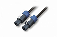 ROXTONE SPC400/1 Кабель акустический, диаметр 8 мм, 2x2.5 кв.мм, 4-контактный Speakon - 4-контактный Speakon, длина 1 метр