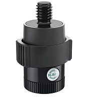 K&M 23900-300-55 Quik Release адаптер для мгновенной смены микрофона на стойке, резьба 3/8, алюминий, чёрный