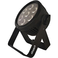STAGE4 REPAR 7x10F IP  (8°) Светодиодный всепогодный светильник сценических эффектов, LED PAR, со сменой цвета RGBW, источник света 7*10 Вт RGBW, DMX-512 6/10 кан., строб, диммер, Master-slave/Auto/ Static, мощность 85 Вт 
