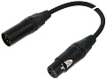 Cordial CPD 0,5 FM цифровой DMX / AES EBU кабель XLR female 3-контактный/XLR male 3-контактный, разъемы Neutrik, 0,5 м, черный