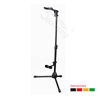 SOUNDKING DG078 стойка для всех видов гитар с держателем грифа, высота 80-130 см, сталь, черная
