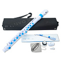 NUVO jFlute - White/Blue  флейта, изогнутая головка, материал пластик, цвет белый/синий, в комплекте мундштук, чехол