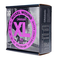 D'ADDARIO EXL120-10P Набор из 10 комплектов струн D'ADDARIO EXL120, Super Light, никель, 9-42