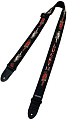 DUNLOP D38-23LН Love/Hate 2" Ремeнь гитарный, жаккард, черный, рисунок ангелы и черти девушки