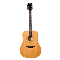 ROCKDALE Aurora D5 Gloss NAT акустическая гитара дредноут, цвет натуральный, глянцевое покрытие