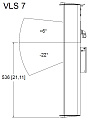 Tannoy VLS 7 EN54-WH звуковая колонна, IP64, цвет белый