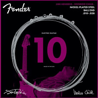 FENDER HENDRIX VOODOO CHILD BALL END NICKEL PLATED STEEL 10-38 Струны для электрогитары, модель Джими Хендрикс, никелированные, 10-38