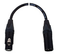 Cordial CPD 0,5 FM цифровой DMX / AES EBU кабель XLR female 3-контактный/XLR male 3-контактный, разъемы Neutrik, 0,5 м, черный