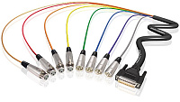 RME ALVA AES25-4F4MPro3 мультикабель, AES/EBU 110 Ohm Pro-Series D-Sub 25 male <> 4 x XLR3 male + 4 x XLR3 female, чёрный, 3 метра