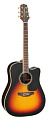 TAKAMINE GD51CE BSB DREADNOUGHT CUTAWAY электроакустическая гитара типа DREADNOUGHT CUTAWAY, цвет санберст, верхняя дека массив ели, нижняя дека и обечайка орех, накладка грифа терминалия, предусилитель Takamine TP-4TD со встроенным тюнером