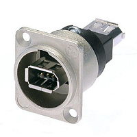 Neutrik NA1394-6-W панельный разъем Firewire IEEE 1394 гнездо - Firewire IEEE 1394 гнездо, D-типа