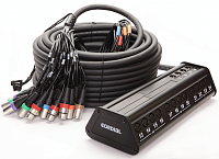 Cordial CYB 24-4 C мультикор (stagebox) 24xinput, 4xoutput, XLR male, 30,0 м, черный