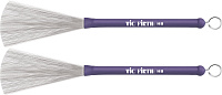 VIC FIRTH HB Heritage Brush  металлические барабанные щётки, прорезинненая ручка, выдвижные, в выдвинутом состоянии ширина прутов 5"