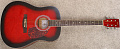 VGS D10 Dreadnought Redburst гитара акустическая, цвет красный бёрст