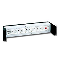 EuroMet EU/R-PD 00539 Рэковая панель распределения питания 220 В, 7 розеток SHUKO, 2U