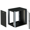 SYSMATRIX WP 6409.910  Шкаф настенный, 9U, 600x450, дверь стеклянная, цвет черный RAL9004