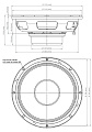 EighteenSound 12NMB1000/8  динамик средне-басовый, неодим, 8 Ом, 600 Вт AES, 102 дБ, 60...3000 Гц