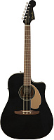 Fender Redondo Player JTB Электроакустическая гитара, цвет черный
