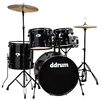 Ddrum D120B MB ударная установка (2 коробки): 5 барабанов, 2 тарелки, стойки, педаль, палочки, цвет-черный