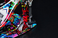 TAMA HP900RMPR Rolling Glide Single Pedal, Psychedelic Rainbow одиночная педаль в кейсе, цвет психоделическая радуга