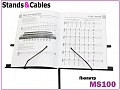 STANDS & CABLES MS100  пюпитр компактный, черный, 50-120 см., чехол в комплекте