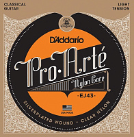 D'ADDARIO EJ43 струны для классической гитары, Silver, Light Tension*