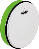 MEINL NINO5GG бубен (ручной барабан) 10" с колотушкой зеленый, мембрана пластик